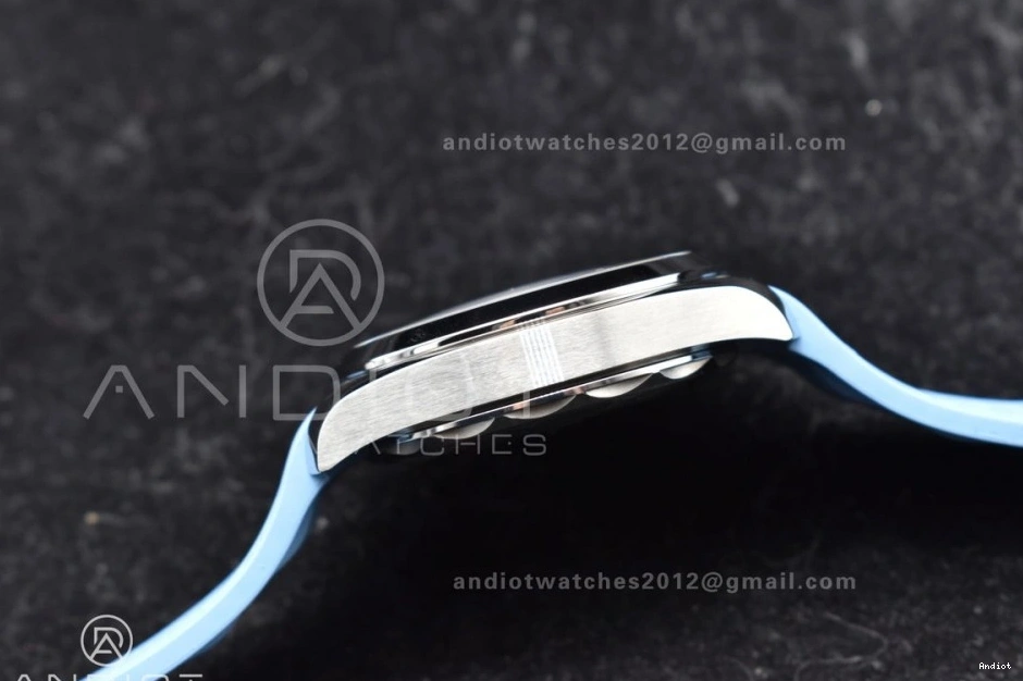 A8900 Summer Blue Edition 41mm Super Dial Rubber Clone Best Aqua Terra Blue VSF on 1:1 Strap 1228